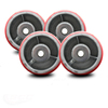 Service Caster Go Mini's Moving and Portable Storage Container Replacement Wheel Set-SCC GOM-SCC-PUR630-RS-4